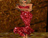 Red sparkle gown