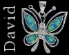 opal butterfly pendant