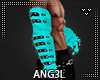 ARM WARMERS TEAL