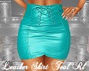 Leather Skirt Teal Rl