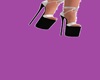 spring black white heels