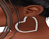 ^F^Heart Earrings