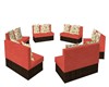 *CORAL* 6 PIECE COUCHES