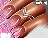 q. Pink Chrome Nails