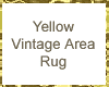 Yellow Vintage Area Rug