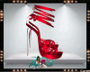 *D* Red Wrapped Heels