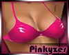 P! Pink PVC Bra