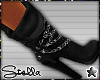!Chained Up Boots :Black
