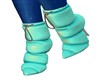 TEAL PUFFY BOOTS
