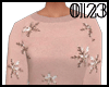 *0123* Pink Snow Sweater