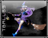 Witch on Broom Sticker