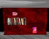 Deep Red Bookcase