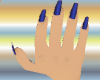 {JF} long blue nails