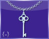 {-} Key Necklace | Blue