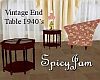 Vintage End Table 40's