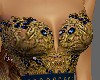 gold blue diamonds