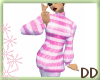 [DD]StripeySweater Pink