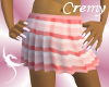 C Pink pleated skirt