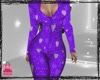 {S} Heart PJ Suit Purple