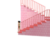 pink stair