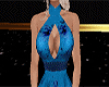 short blue floral dress