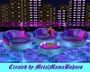 Neon floating chairs