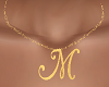 "M" Letter Necklace F