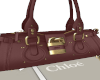 maroon lock bag