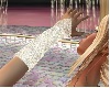Ivory elegant gloves