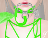 Y| Collar + Chain Green