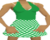 dance dress green gingha
