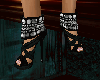 Black sexy sandals