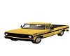 Animated old yellow ford