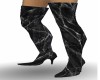 Marble Thigh Hi Boots