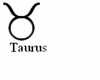 Taurus sign sticker