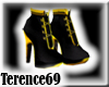 69 Chic Boots-Black Gold