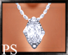 {PS} White Gem Necklace