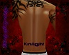 MLS knight back tattoo