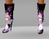 Purple N Blk Diva Boots