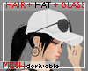 Hair + Hat + Glass white