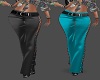 SATIN PANTS LACED BLACK
