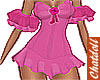 C]Pink Rose Dress