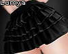 Black Mini Frills Skirt