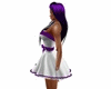 White Purple Dress