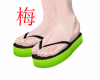 梅 neon sandal