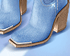 Blue Denim Boots