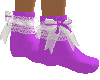 purple ruffle sock