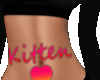 Kitten Stomach Tattoo