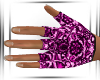 Pink Lace Gloves M