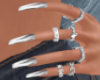 Silver Nails N Rings